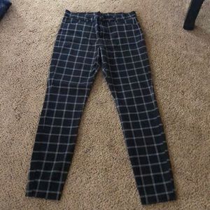 Gap Black Plaid Slim City Stretch Trouser 4